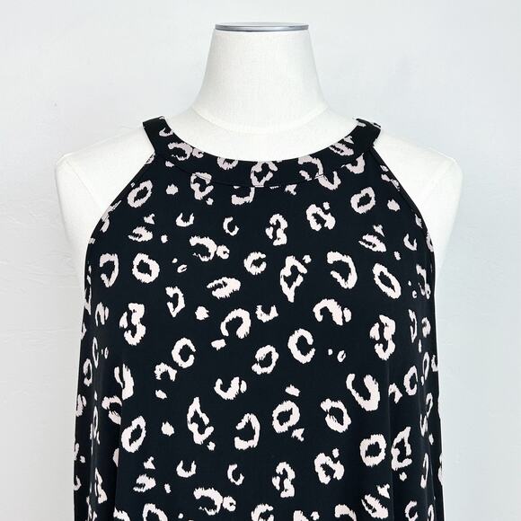 Torrid Black Leopard Sleeveless Halter Top - Picture 4 of 10